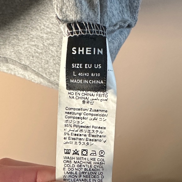 SHEIN Heather Gray Top - Picture 2 of 4